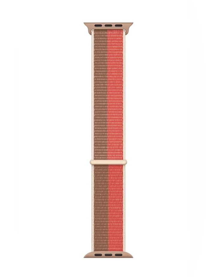 New Apple Watch Band 41mm Pink Pomelo/Tan Sport Loop Pink Pomelo/Tan Sealed Box